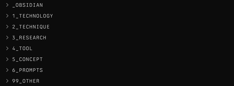 Obsidian Folder Structure