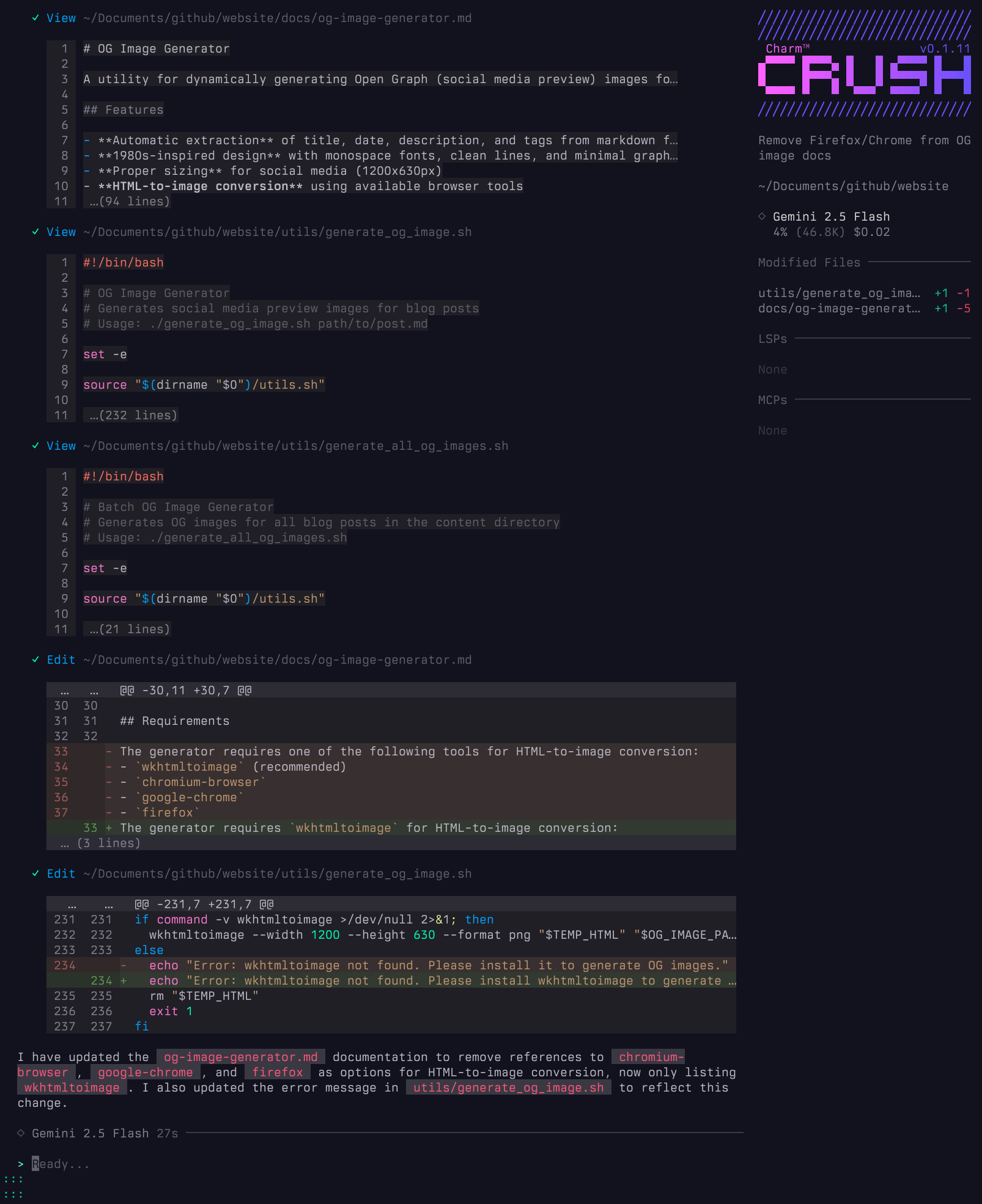 Note the model and associated cost
